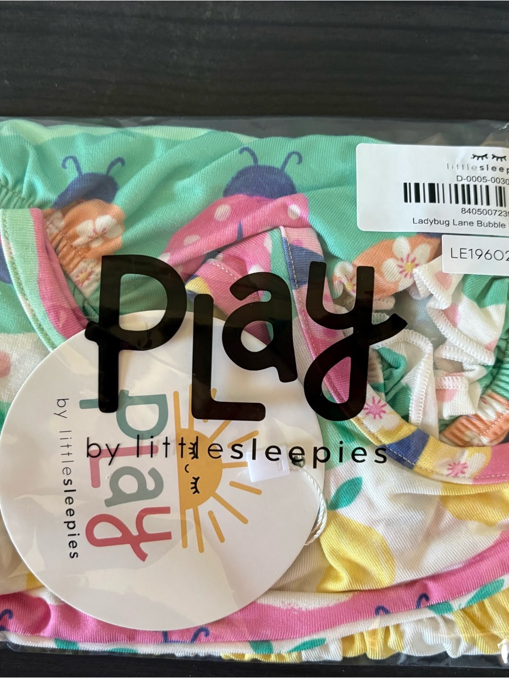 Little Sleepies Mint, Pink & Yellow Ladybug Pajama Bottoms